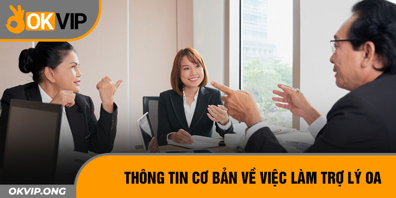 Thông tin cơ bản về việc làm trợ lý OA